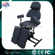 Professional Foldable Black Tattoo Chair, Tattoo Bed for Body, Tattoo Furniture